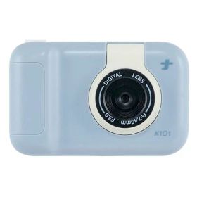 【個数：1個】CAM-K101BL 直送 代引不可・他メーカー同梱不可 ナカバヤシ コドモナカメラ くすみカラーとコロンとしたフォルムが可愛いキッズカメラ ブルー CAMK101BL