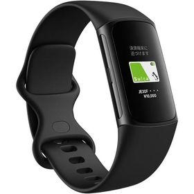 Google Fitbit Charge 6 トラッカー GA05183-AP オブシディアン／ブラック アルミニウム