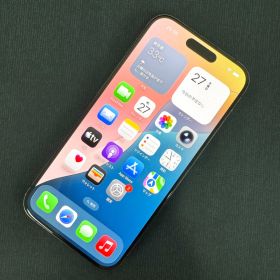 SIMロック解除済 iPhone 15 Pro 128GB ブラックチタニウム MTU73J/A