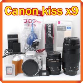 Canon EOS kiss x9 一眼レフカメラ スマホ転送 望遠レンズセット
