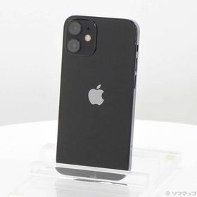 〔中古〕Apple(アップル) iPhone12 mini 64GB ブラック MGA03J／A SoftBank〔349-ud〕