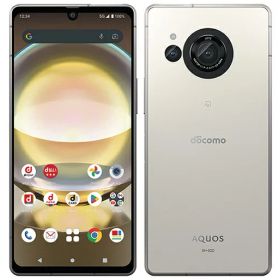 【中古】Bランク【やや傷や汚れあり】 SIMフリー SH-52D SHARP AQUOS R8 クリーム 利用制限〇(白ロム) 送料無料