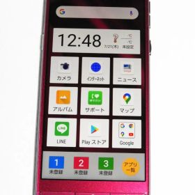 SHARP シンプルスマホ5 SoftBank A001SH ワインレッド