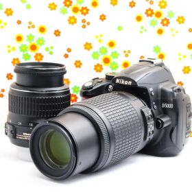 【ダブルレンズ】 ニコン Nikon D5000☆☆スマホに転送☆必須装備セット