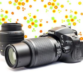 【ダブルレンズ】ニコン Nikon D5100☆スマホに送れる☆あらゆるシーンに