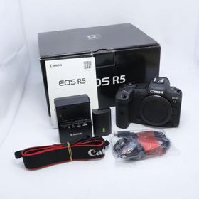 Canon キヤノン ミラーレスカメラ EOS R5 ボディ ショット数5枚 カメラ camera 通電・動作確認済み 中古 極美品 送料無料！！