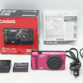 良品 CASIO カシオ HIGH SPEED EXILIM EX-ZR200 コンパクトデジタルカメラ レッド 元箱付 260804p