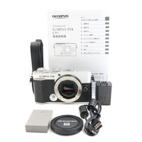 シャッター数4675枚 OLYMPUS PEN E-P7 ボディ シルバー ミラーレス一眼カメラ オリンパス