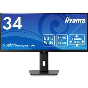 マウスコンピューター 液晶ディスプレイ 34型/3440×1440/HDMI、DisplayPort/ブラック/スピーカー：あり/IPS方式/昇降 XUB3493WQSU-B6