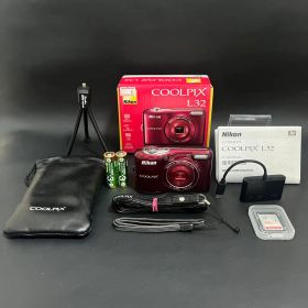 【✨美品✨スマホ転送✨豪華セット】Nikon COOLPIX L32 レッド