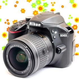 【Bluetooth搭載】Nikon D3400☆届いてすぐ撮影できる完全装備
