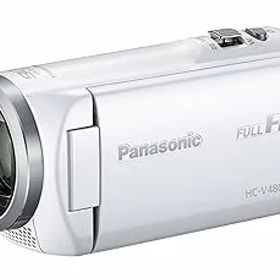【中古】【整備済み品】 パナソニック HDビデオカメラ V480MS 32GB 高倍率90倍ズーム ホワイト HC-V480MS-W (整備済み品)