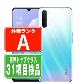 【中古】 A002OP OPPO Reno3A ホワイト Aランク SIMフリー 本体 ワイモバイル スマホ 【あす楽】 【保証あり】 【送料無料】 reno3ayw8mtm