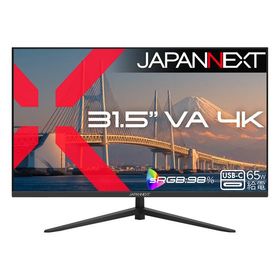 JAPANNEXT JN-V315U2-C6 液晶ディスプレイ 31.5型/ 3840×2160/ HDMI×1、DP×1、USB-C×1/ ブラック/ スピー…