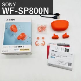 SONY ソニー WF-SP800N/DM 完全ワイヤレスイヤホン オレンジ ノイズキャンセリング Bluetooth 左右分離型 IP55 防水防塵 EXTRA BASS 重低音 360 Reality Audio 認定 スポーツ 国内正規品 箱・説明書付属