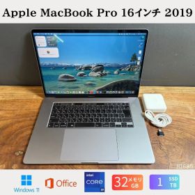 ［美品］Apple MacBook Pro 16インチ 2019 / Core i9 / 32GB / SSD1TB / Radeon Pro 5500M 8GB / Windows11 / Office2024 / RI685
