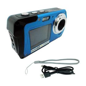 【SONYセンサー搭載】4K防水デジタルカメラ ダブルLCDモニター ブロードウォッチ DCAM-WT-4K 69-8784-29