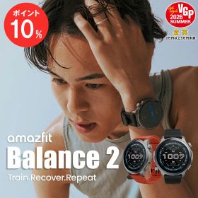 Amazfit Balance 2 スマートウォッチ アマズフィット 日本正規代理店 延長保証 音声操作 ゴルフ機能 2000nit高輝度 6衛生 GPS内蔵 オフラインマップ 心拍 睡眠 健康管理 スポーツモード 10ATM防水 AI 21日間バッテリー HYROX ハイロックス