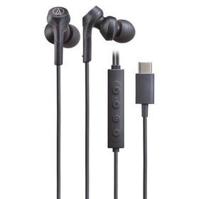 オーディオテクニカ ATH-CKS330NC BL イヤホン ヘッドセット ノイズキャンセリング機能搭載 USB Type-C用 マイク…