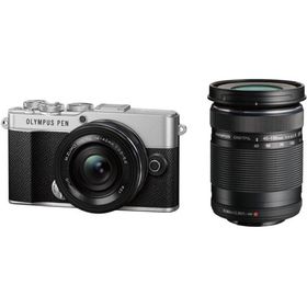 OLYMPUS E-P7WZK SLV ミラーレス一眼カメラ PEN E-P7 EZダブルズームキット （シルバー）