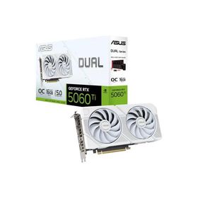 ASUS Dual GeForce RTX 5060 Ti 16GB GDDR7 White OC Edition DUAL-RTX5060TI-O16G-WHITE 16GB GDDR7
