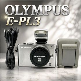 OLYMPUS PEN E-PL3 ミラーレス一眼 動作品 フラッシュ 充電器付