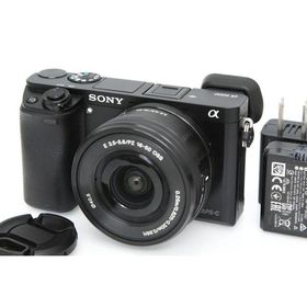 【全額返金保証】良品｜ソニー α6000 ILCE-6000L パワーズームレンズキット ブラック CA01-R6997-4C2C