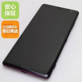 超美品 SOV39 Xperia XZ3 ボルドーレッド スマホ 本体 白ロム 土日祝発送OK