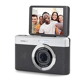 【中古】KODAK Pixpro C1 ? 超コンパクトデジタルカメラ| 13MP BSI CMOS、4倍ズーム、2.8インチLCDスクリーン、LEDフラッシュ、内蔵バッテリー ? ブラ