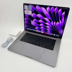 【送料無料】Apple MacBook Pro 16(2021, A2485) M1 Max / RAM 64GB / SSD 2TB / スペースグレー / 充放電回数 : 43 [MC232]