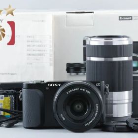 【中古】SONY ソニー α NEX-3N ダブルズームレンズキット ブラック シャッター回数僅少 元箱付き