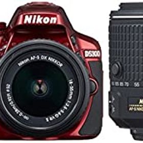 【中古】 Nikon ニコン デジタル一眼レフカメラ D5300 ダブルズームキット2 レッド