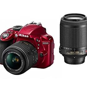 【中古】【非常に良い】Nikon デジタル一眼レフカメラ D3300 ダブルズームキット レッド D3300WZRD