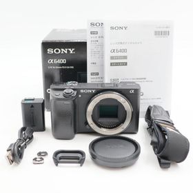 シャッター数6410枚 SONY α6400 ボディ ブラック ILCE-6400 ミラーレス一眼カメラ ソニー