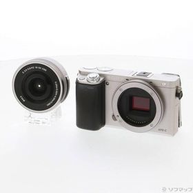 〔中古〕SONY(ソニー) α6000 パワーズームレンズキット シルバー ILCE-6000L〔348-ud〕