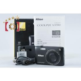 【中古】Nikon ニコン COOLPIX S3700 ブラック コンパクトデジタルカメラ 元箱付き