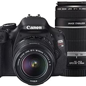 【中古】【39shop】Canon★デジタル一眼レフカメラ EOS Kiss X5 ダブルズームキット EF-S18-55mm/EF-S55-250mm付属 KISSX5-WKIT（良い）