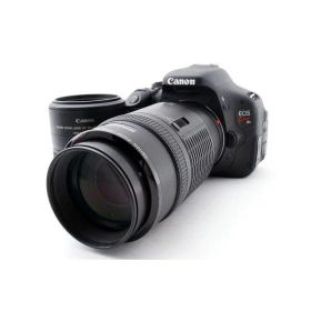 【中古】キヤノン Canon EOS Kiss X5 標準&望遠ダブルズームセット 美品 ストラップ当店保証30日間 人気モデル 高画質 売れ筋
