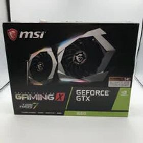 中古 MSI GeForce GTX 1660 GAMING X 6G (GTX1660 6G GDR5) 139182 状態： C:並品
