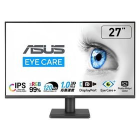 ASUS 27型フルHDモニター IPSパネル、応答速度1ms 5年保証モデル VA279QGZ 1台