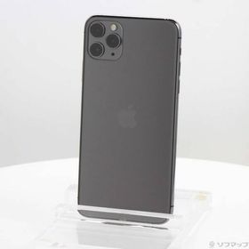 〔中古〕SoftBank iPhone11 Pro Max 64GB スペースグレイ MWHD2J／A SoftBank〔377-ud〕