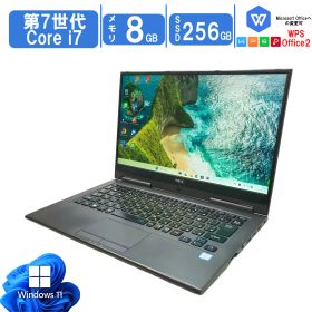 【在庫限定 タッチパネル対応】中古ノートパソコン Windows11 Office搭載 軽量 13.3型 モバイルPC NEC LAVIE Hybrid ZERO PC-GN276U1GA 第7世代CPU Core i7 高性能 メモリ8GB SSD256GB FHD(1920×1080) カメラ Wi-fi対応 bluetooth内蔵 HDMI対応 送料無料 あす楽対応