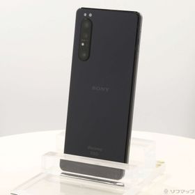 (中古)SONY Xperia 1 II 128GB ブラック SO-51A docomoロック解除SIMフリー(295-ud)