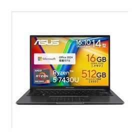 新品 ASUS Vivobook M1405YA-R5YAWS 14インチ Ryzen 5 7430U SSD：512GB メモリ容量16GB Office 2024搭載 Windows 11