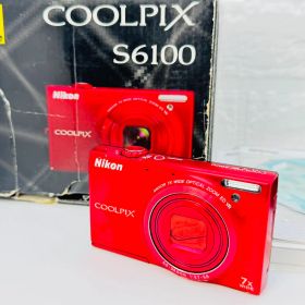 Nikon COOLPIX S6100 レッド 7倍ズーム デジカメ