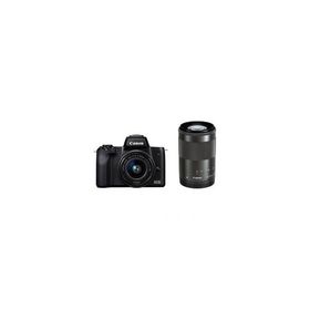 Canon EOS Kiss M ダブルズームキット ブラック キヤノン デジタル一眼レフカメラ