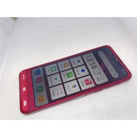 ★送料無料★良品★SoftBank★シンプルスマホ6 A201SH★レッド★0080280031502★SYS★09/08