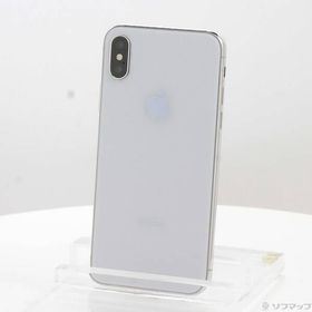 〔中古〕Apple(アップル) iPhoneX 64GB シルバー MQAY2J／A SIMフリー〔258-ud〕