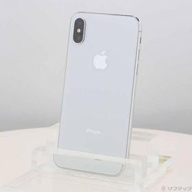 〔中古〕Apple(アップル) iPhoneX 64GB シルバー MQAY2J／A SIMフリー〔352-ud〕