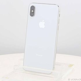 〔中古〕Apple(アップル) iPhoneX 64GB シルバー NQAY2J／A SIMフリー〔247-ud〕